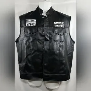 Jackets Coats Mayans Mc Northern Cali Oakland Biker Black Faux